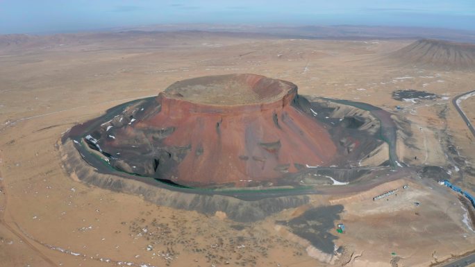 4k航拍内蒙古乌兰哈达火山地质公园