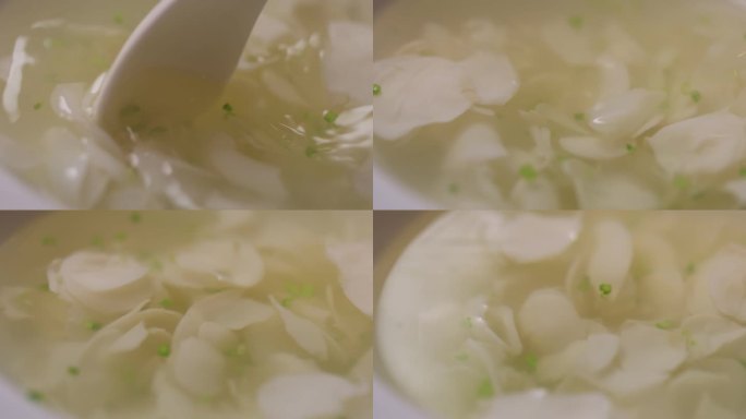 传统鲁菜-乌鱼蛋汤 高速摄影