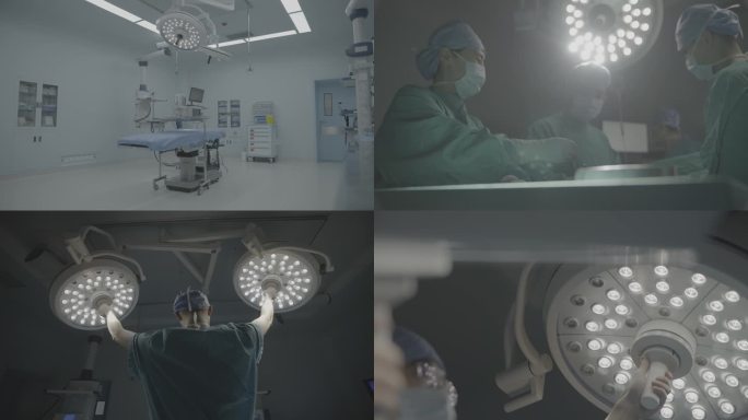 手术室 手术灯 医生   4k高品质