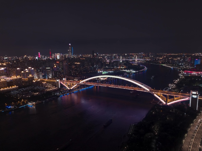 5K上海卢浦大桥航拍延时