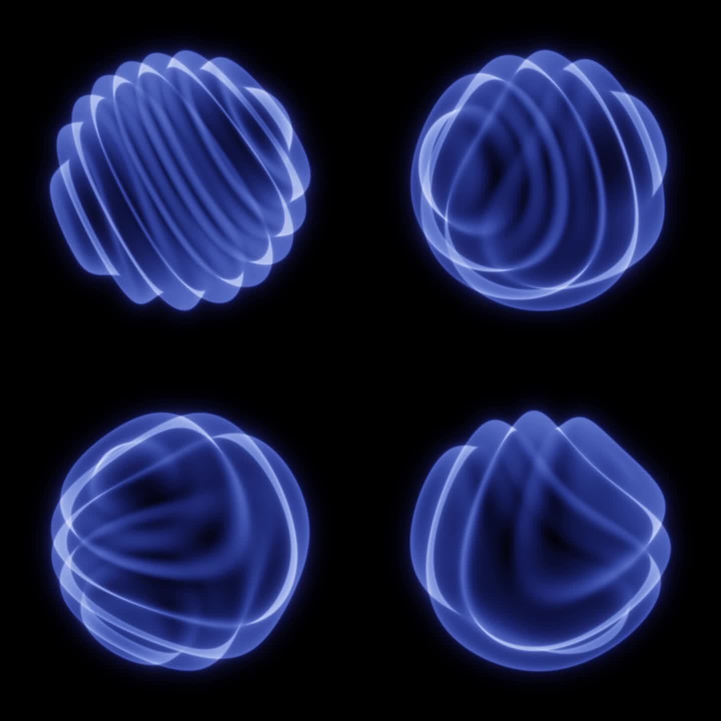 动态扭曲光球 循环 透明通道