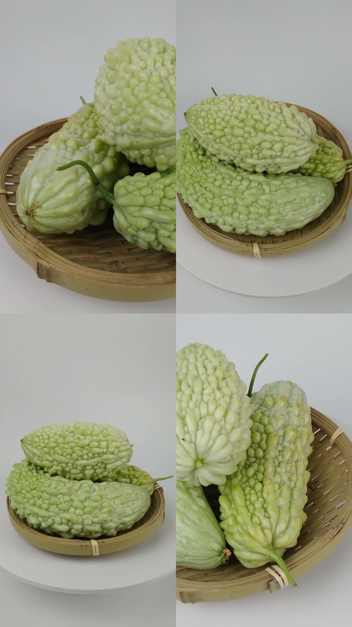 【镜头合集】新鲜苦瓜蔬菜食材