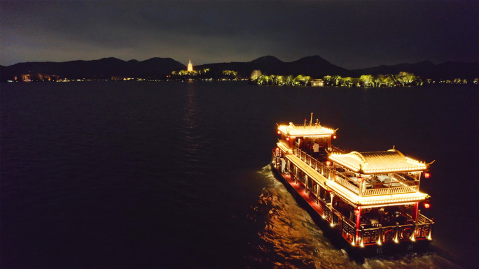 西湖夜景 夜游西湖