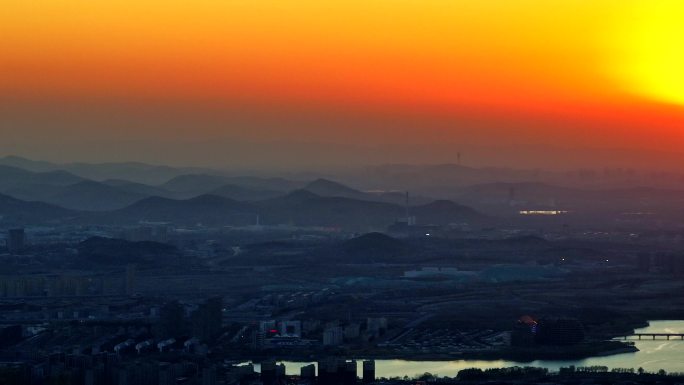 日出日落山