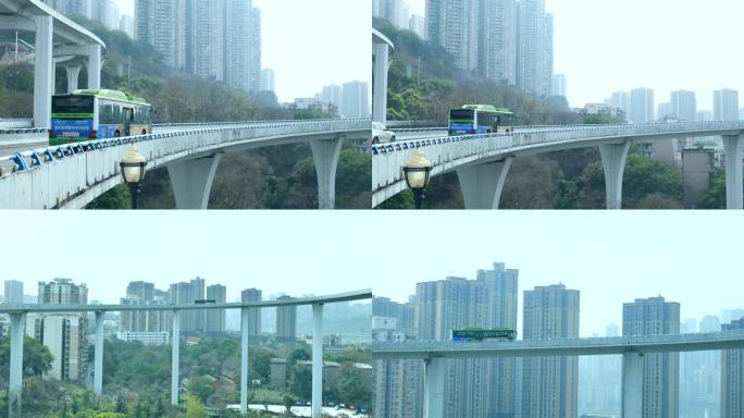 行驶在立交桥的车辆重庆苏家坝