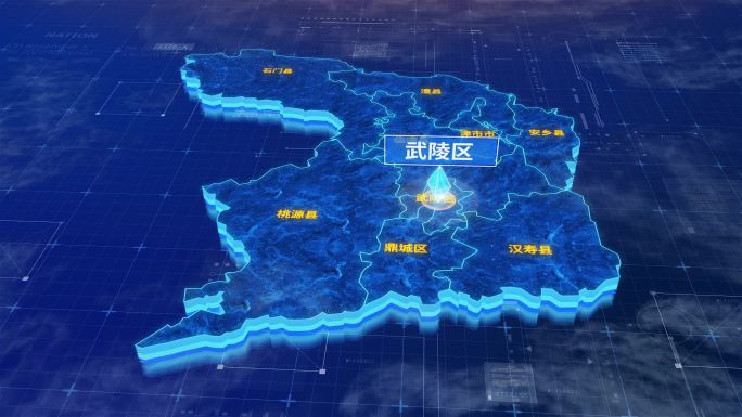常德市武陵区蓝色三维科技区位地图
