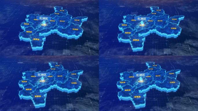 郴州市北湖区蓝色三维科技区位地图