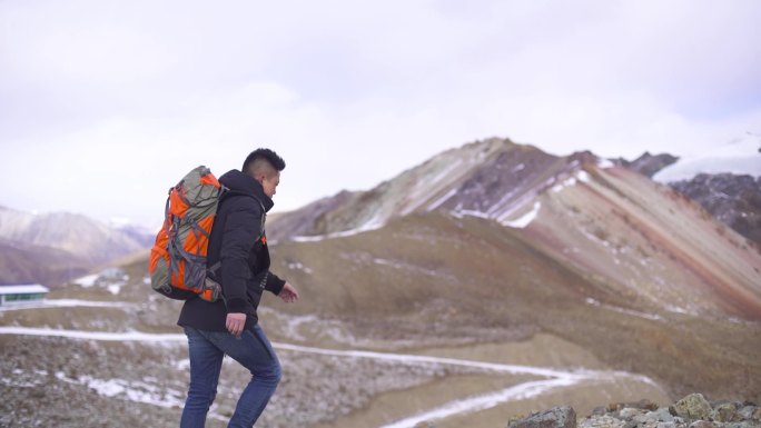 风景 高空 徒步旅行 运动 蓝色 永恒