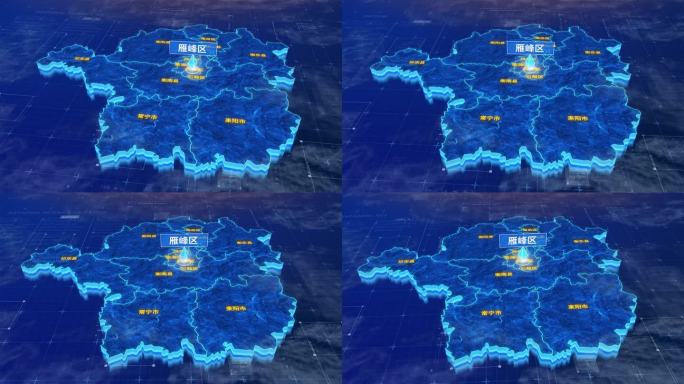 衡阳市雁峰区蓝色三维科技区位地图