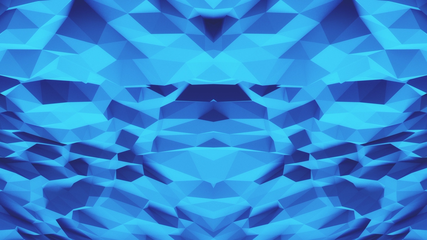 【4K时尚背景】蓝色抽象几何波浪光影科技