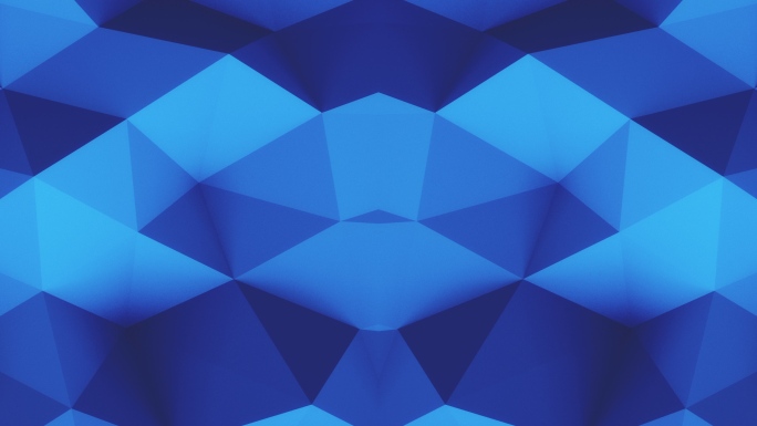 【4K时尚背景】蓝色波浪抽象几何光影科技