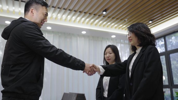 【4K】商务办公 合作握手 商业谈判