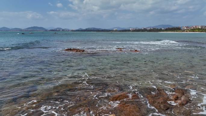 海南 海岸线  海水清澈  空镜梦幻