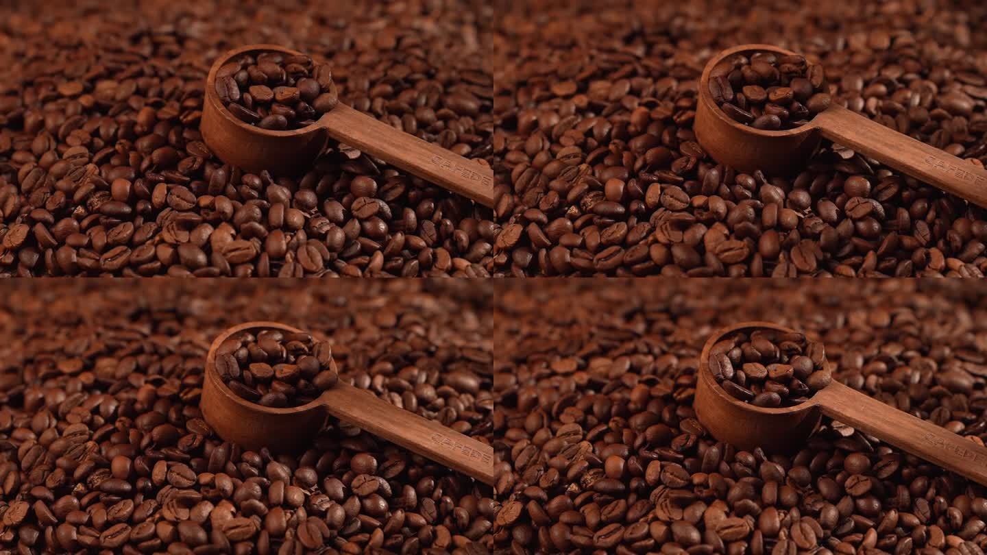 咖啡豆光影