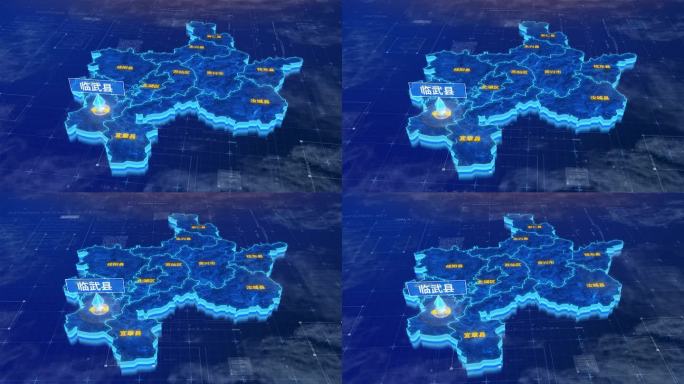 郴州市临武县蓝色三维科技区位地图