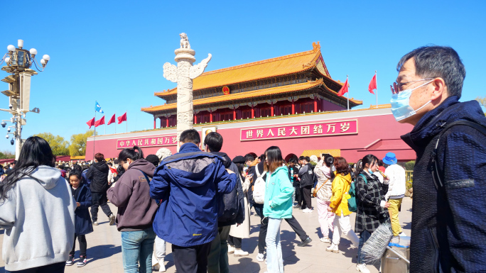 天安门 延时 旅游 旅游旺季 北京旅游