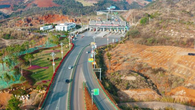 文山西高速道路航拍