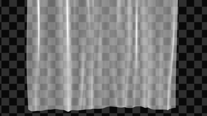 4K白纱飘动梦幻素材-无缝循环带透明通道
