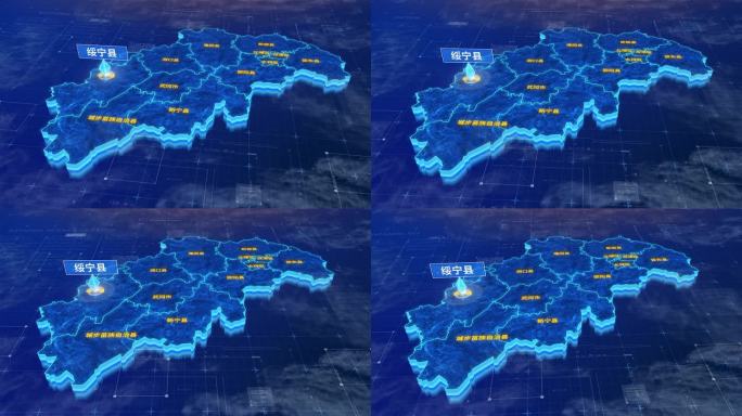 邵阳市绥宁县蓝色三维科技区位地图