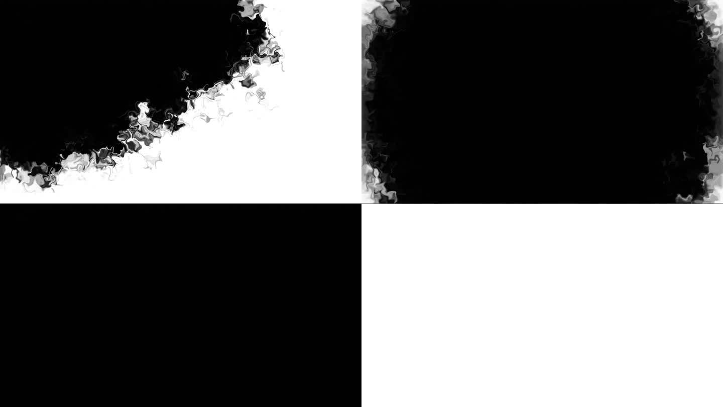 【素材包】一组溶解扩散黑白转场
