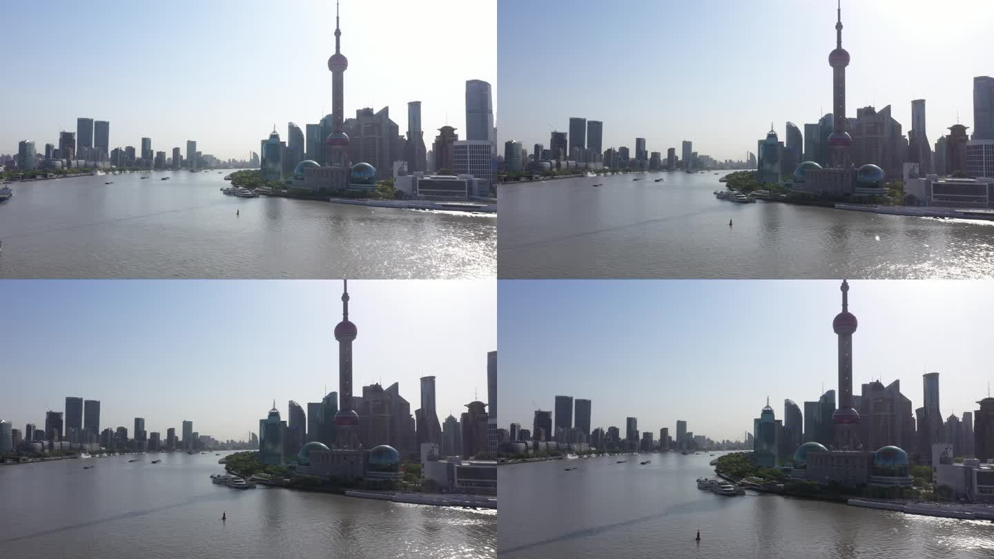 4K上海外滩航拍 陆家嘴航拍 南京路航拍