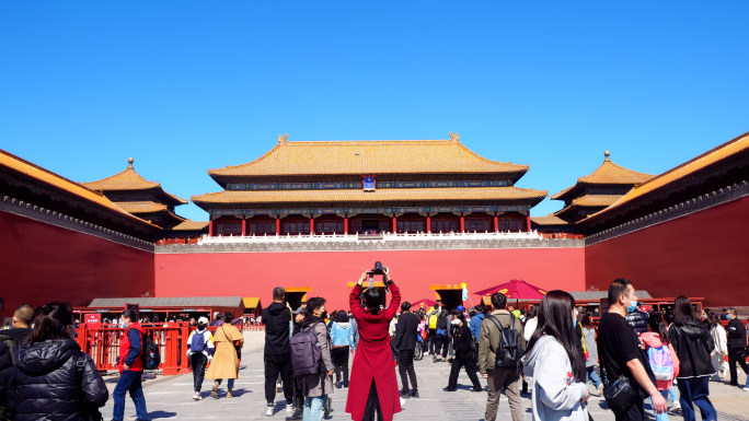 故宫延时 延时 旅游 旅游旺季 北京旅游