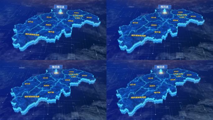 邵阳市隆回县蓝色三维科技区位地图