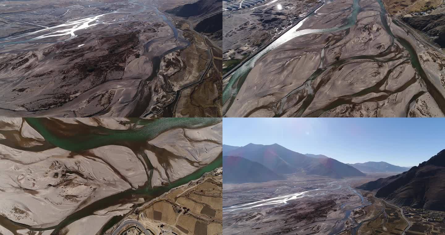3月17日后藏日喀则南木林河流网状田地