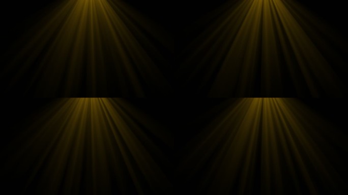 金色光束光线光效舞台灯光背景素材带通道