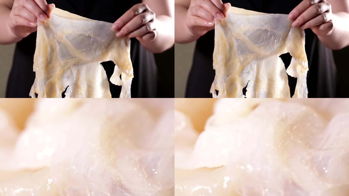 【镜头合集】食材美食海蜇皮海产品海货1