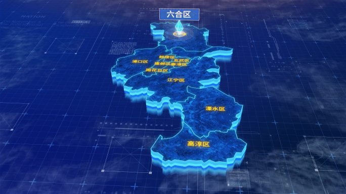 南京市六合区蓝色三维科技区位地图