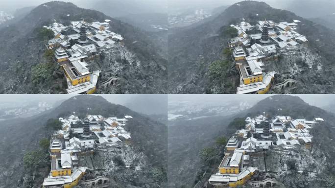 灵岩山初雪