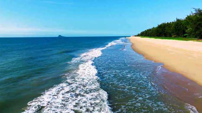 海滩沙滩海岸线