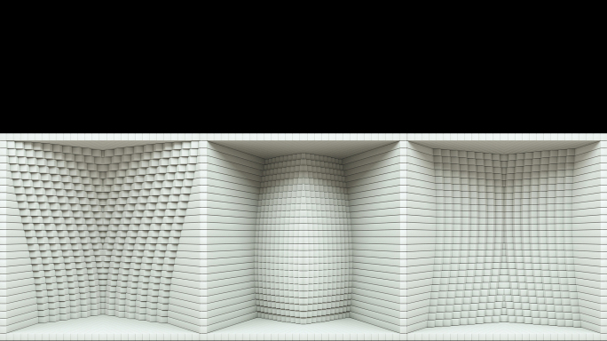 【裸眼3D】白色艺术方块炫酷立体空间盒子