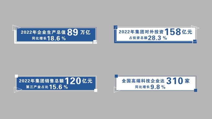 4K 数据字幕条