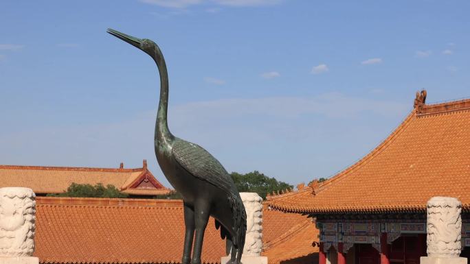 故宫紫禁城中国风建筑东方美学屋檐皇宫近景