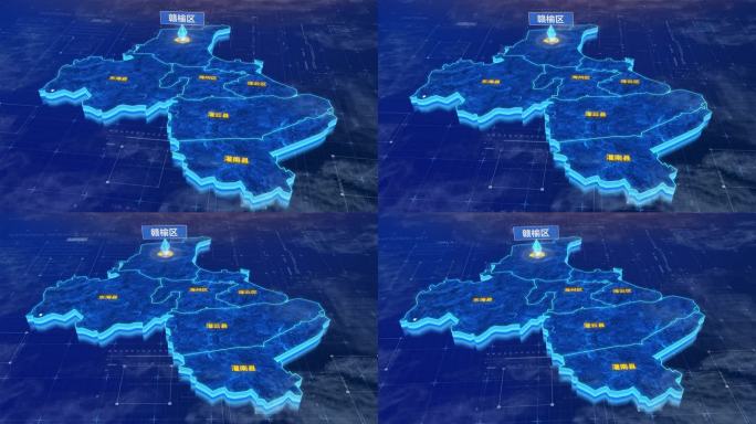 连云港市赣榆区蓝色三维科技区位地图