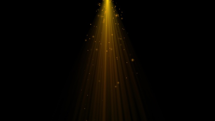 金色唯美星光光束光线光效舞台灯光特效素材