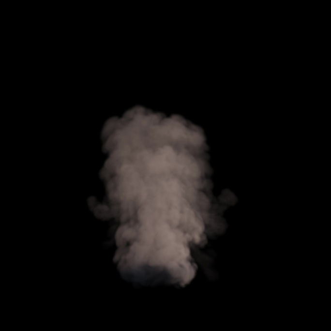 烟雾喷发序列帧透明通道真实模拟