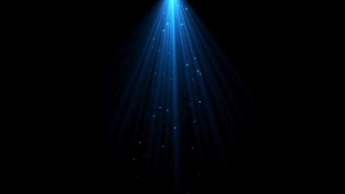 唯美蓝色星光下落舞台灯光光束光线光效蓝光