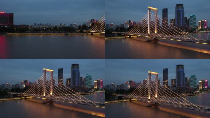 宁波老外滩外滩大桥夜景