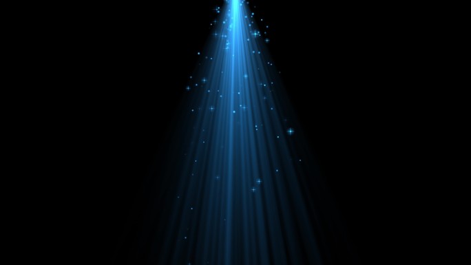 蓝色光束光线光效舞台灯光星光下落唯美蓝光