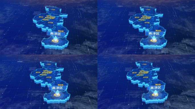 南京市高淳区蓝色三维科技区位地图