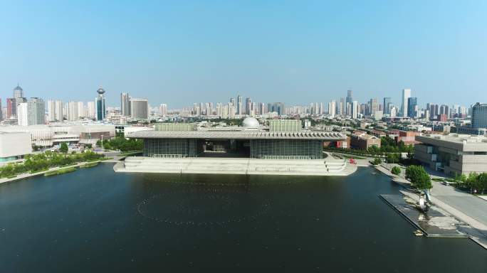 天津市文化中心航拍