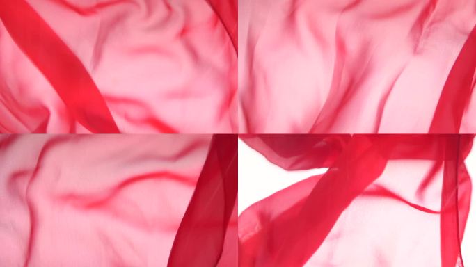抽象 红绸 视觉艺术 红色水下