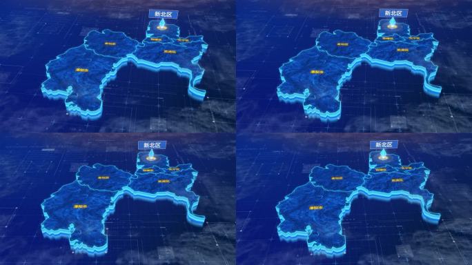 江苏省常州市蓝色三维科技区位地图