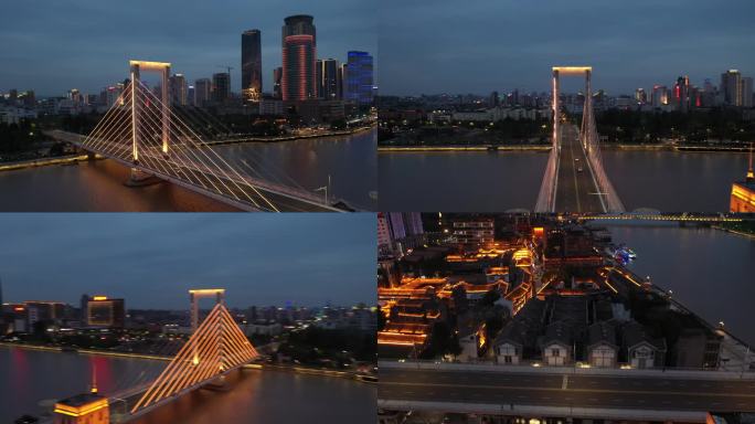 宁波老外滩外滩大桥夜景