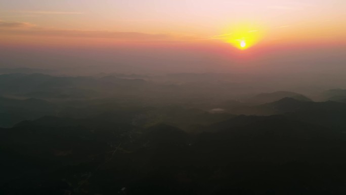 云海 日出 山 山顶 森林 自然