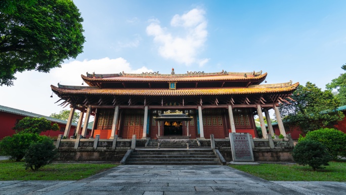 江门新会学宫孔庙8k延时