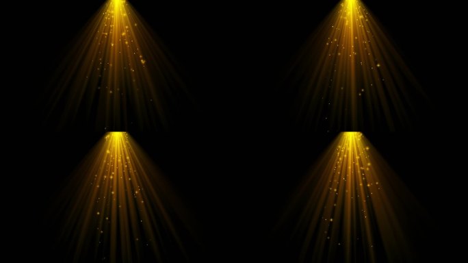 金色舞台粒子灯光光束光线光效背景星光素材
